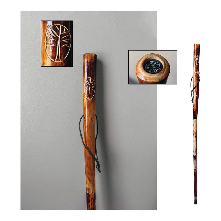 Take A Hike Walking Stick – Lightweight Adventure Companion with Compass & Pouch