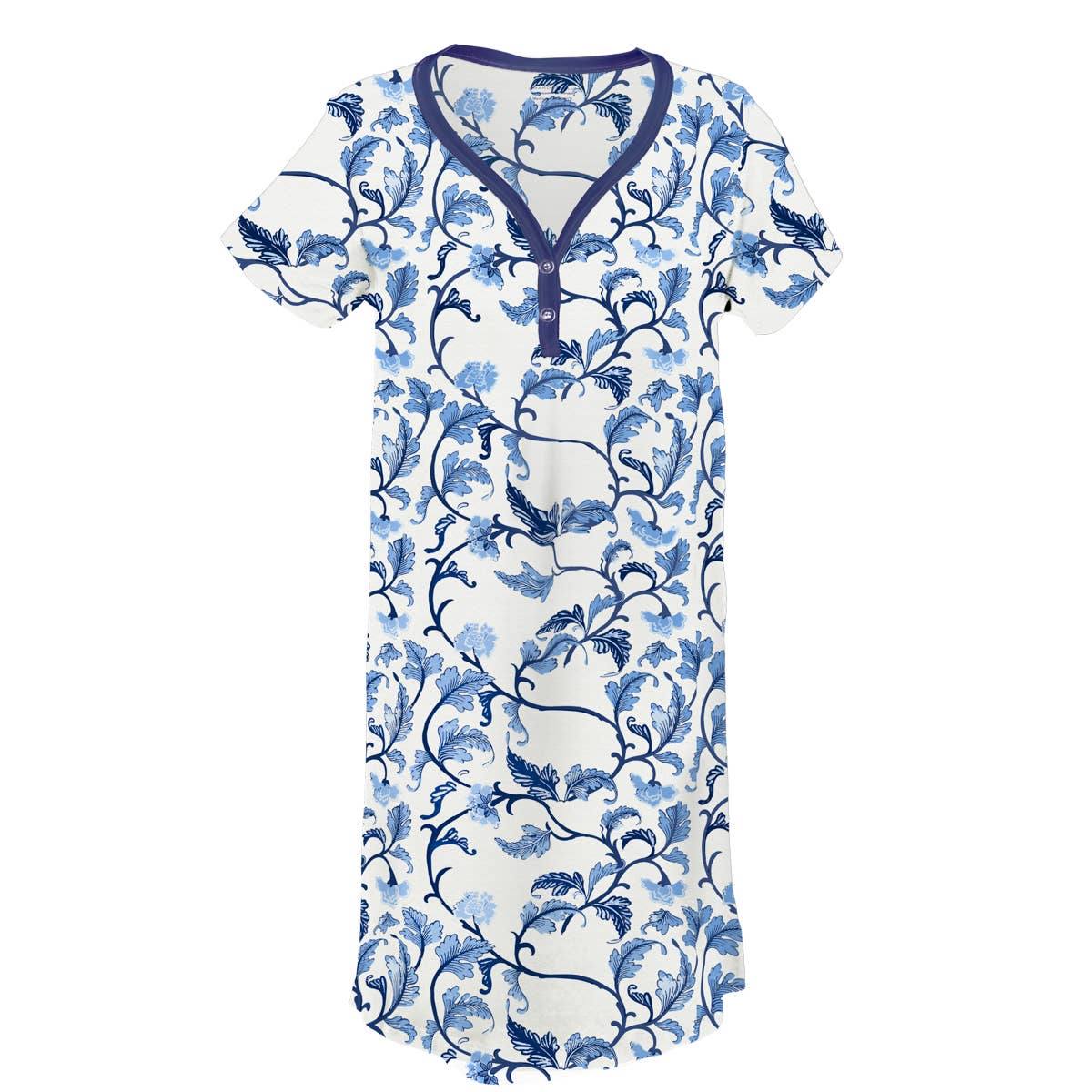 Amanda Blu Acanthus Leaf Henley Night Dress