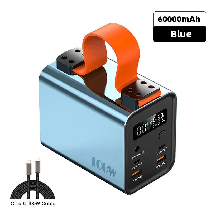 60000mAh 100W Power Bank