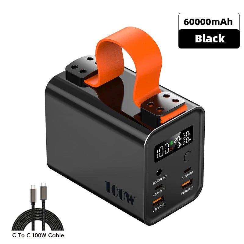 60000mAh 100W Power Bank