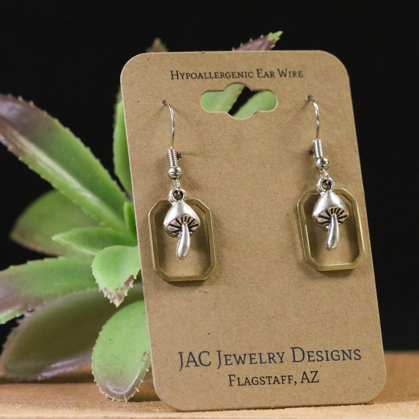 Mini Mushroom Earrings
