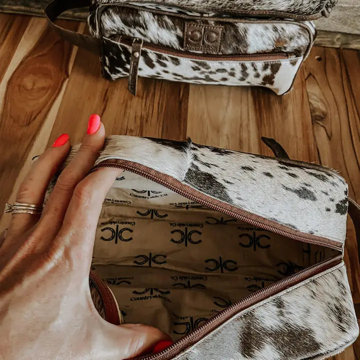 The Genuine Cowhide Dop Kit & Makeup Bag – A Touch of Everyday Luxury