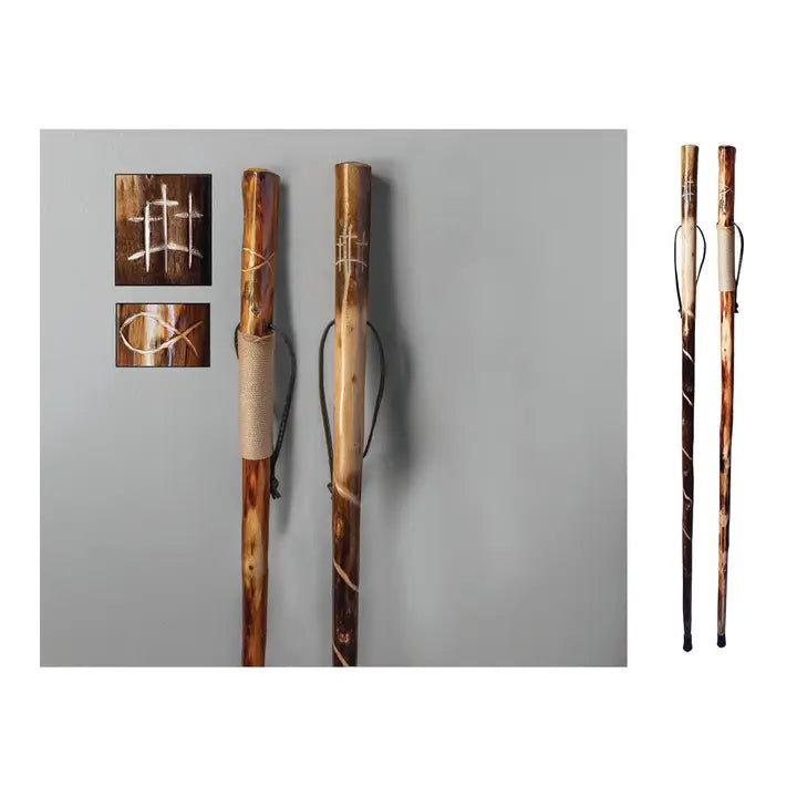 Faithful Explorer Wooden Walking Stick