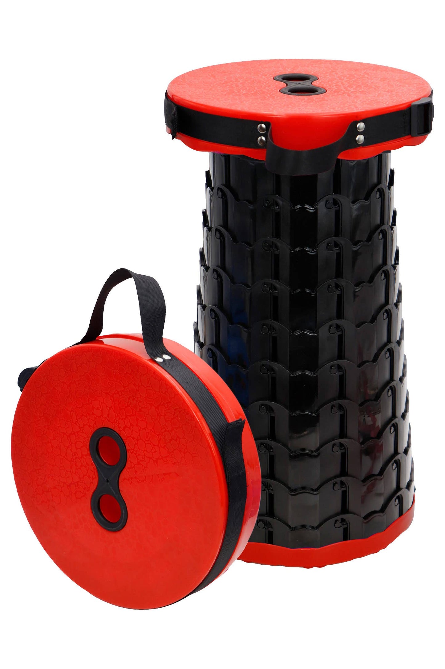 Portable Retractable Telescoping Stool - Rainbow & Black Mix