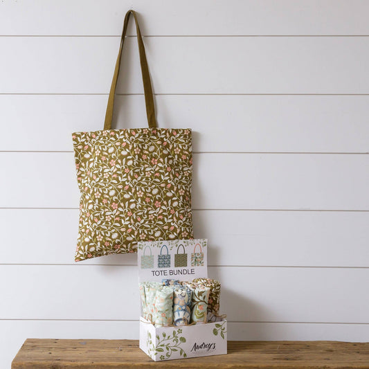 Tote  - Asstd Floral Canvas