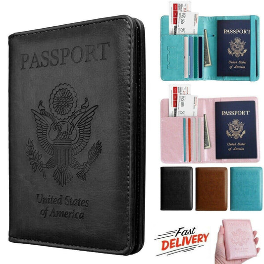 Passport Holder Anti-theft Anti-scanning - Leather