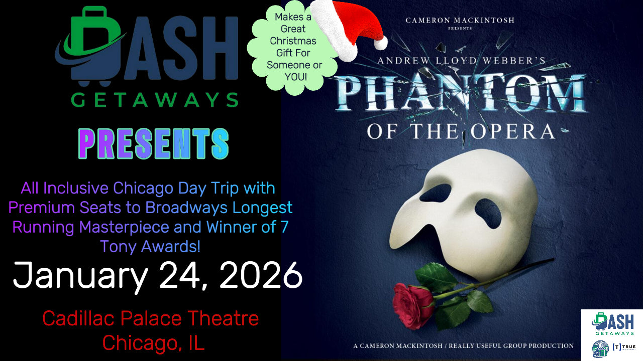 Selling Fast! Great Christmas Gift! Phantom of the Opera & lunch included! Great Seats! We Ordered Early!  - January 24, 2026 - Cadillac Palace Theatre - Chicago Day Charter
