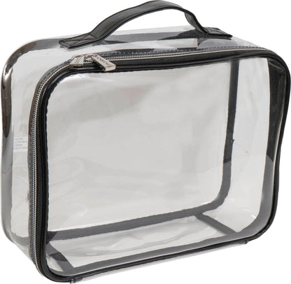 Joan & David The Triangle Quilted 4 Piece Cosmetic Bag Set - Black