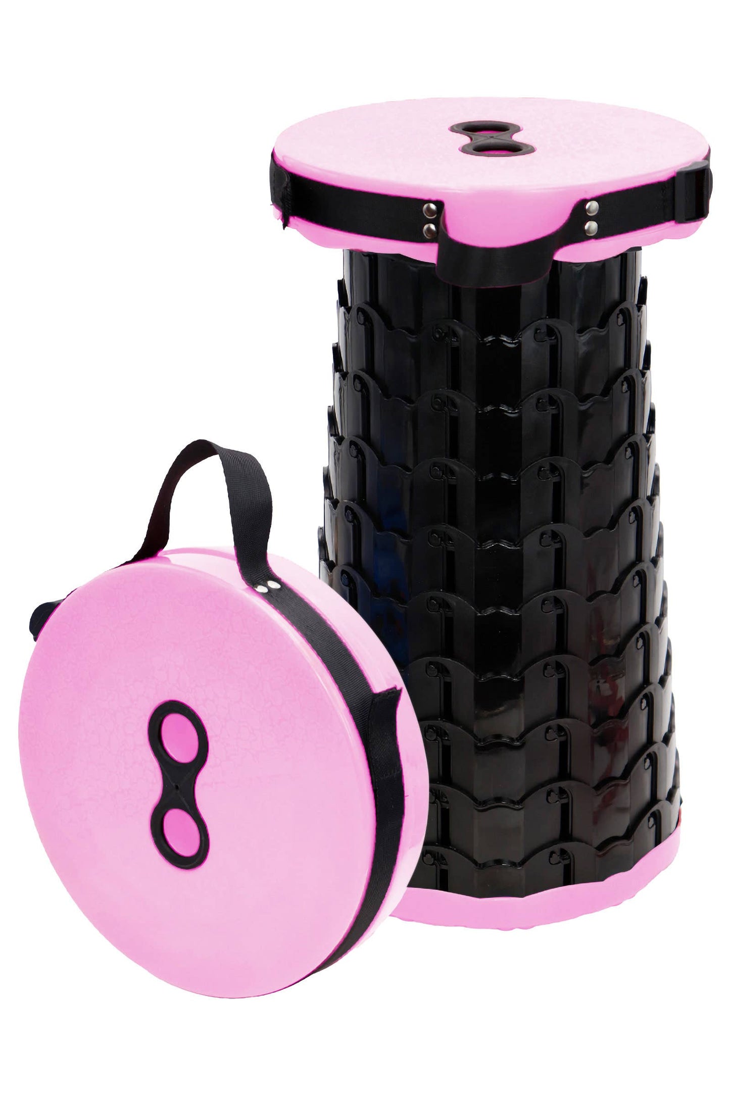 Portable Retractable Telescoping Stool - Rainbow & Black Mix