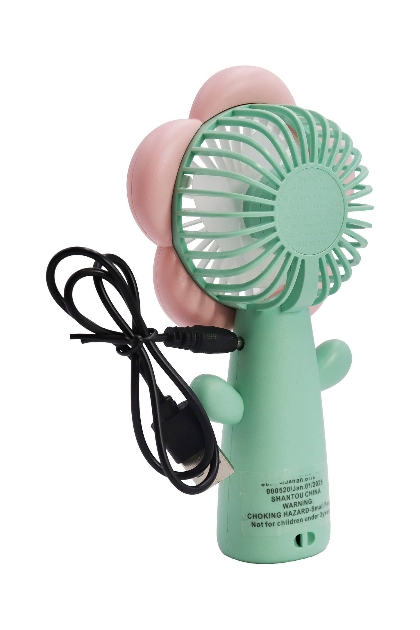 Flower Petal Fruit Pastel Handheld Electric Fan