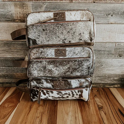 The Genuine Cowhide Dop Kit & Makeup Bag – A Touch of Everyday Luxury