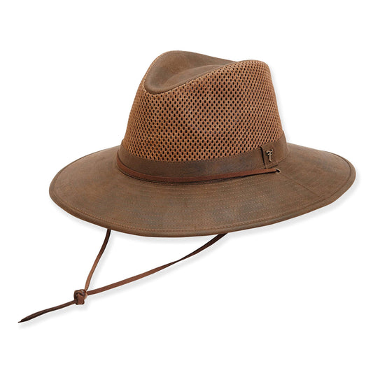 Brown, Cotton/Poly Safari, Brim 3.25" | HTT1073 ML
