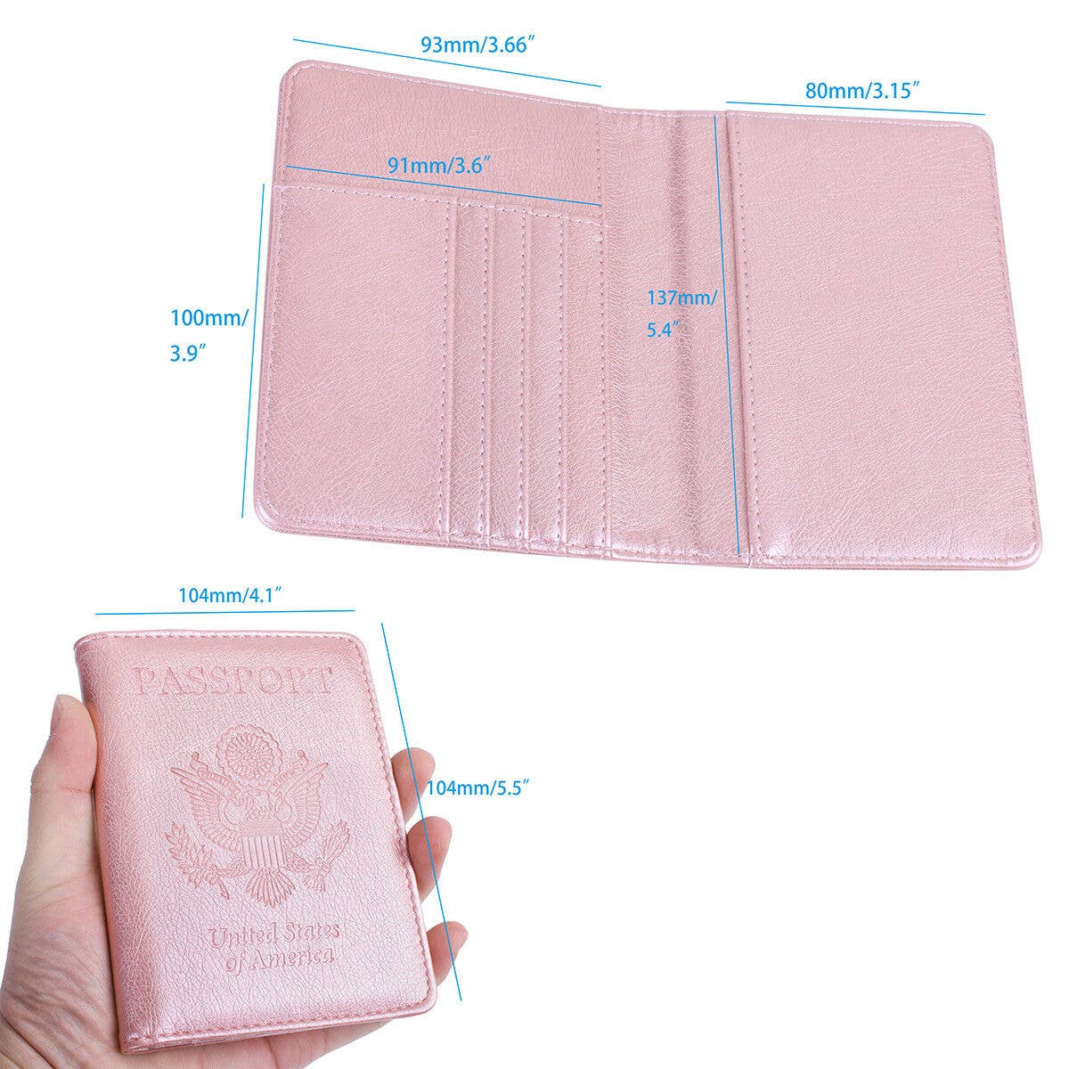 Passport Holder Anti-theft Anti-scanning - Leather