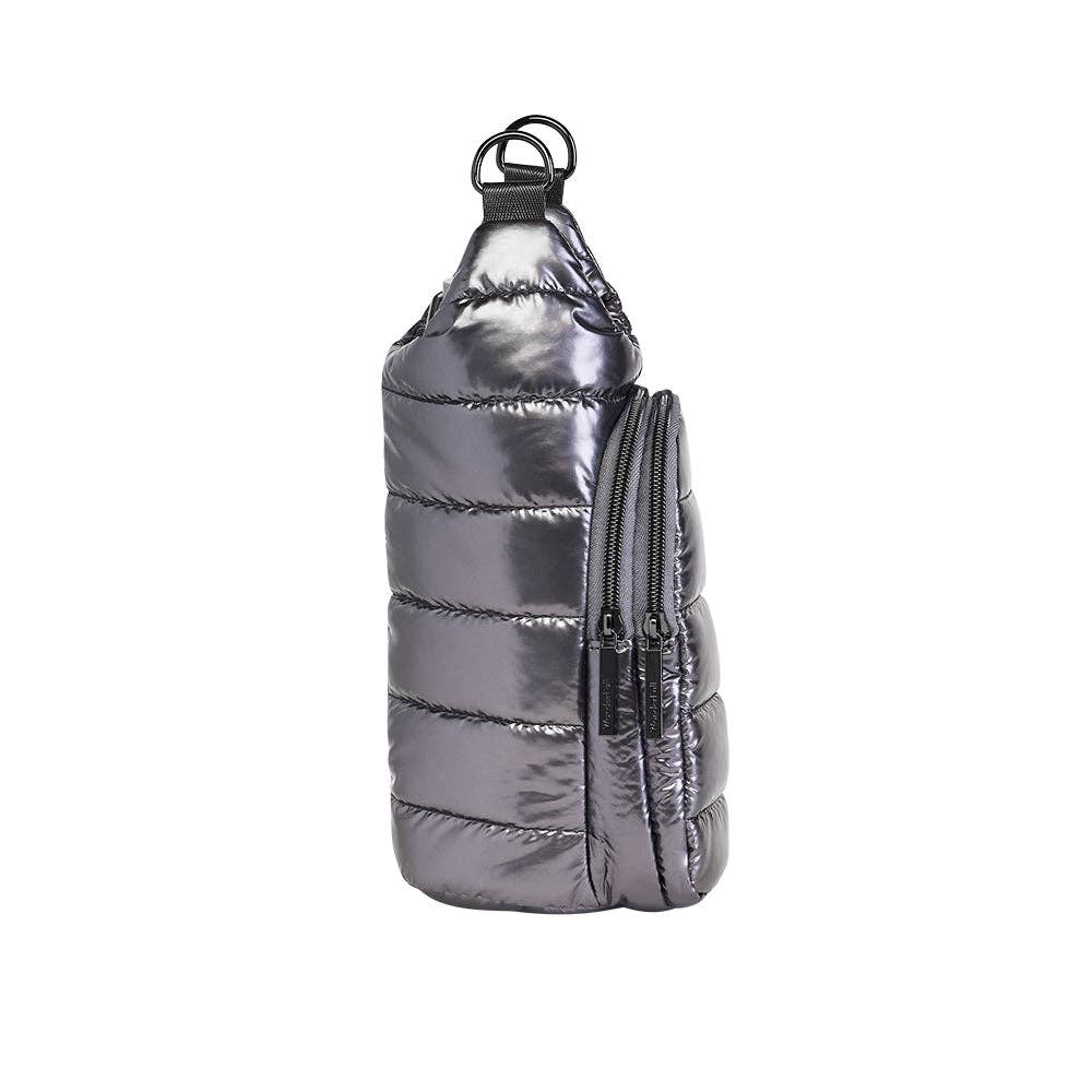 Pewter Glossy HydroBag® with Solid Strap