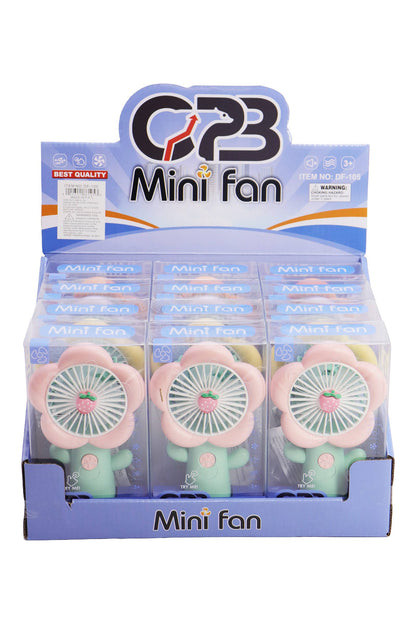 Flower Petal Fruit Pastel Handheld Electric Fan