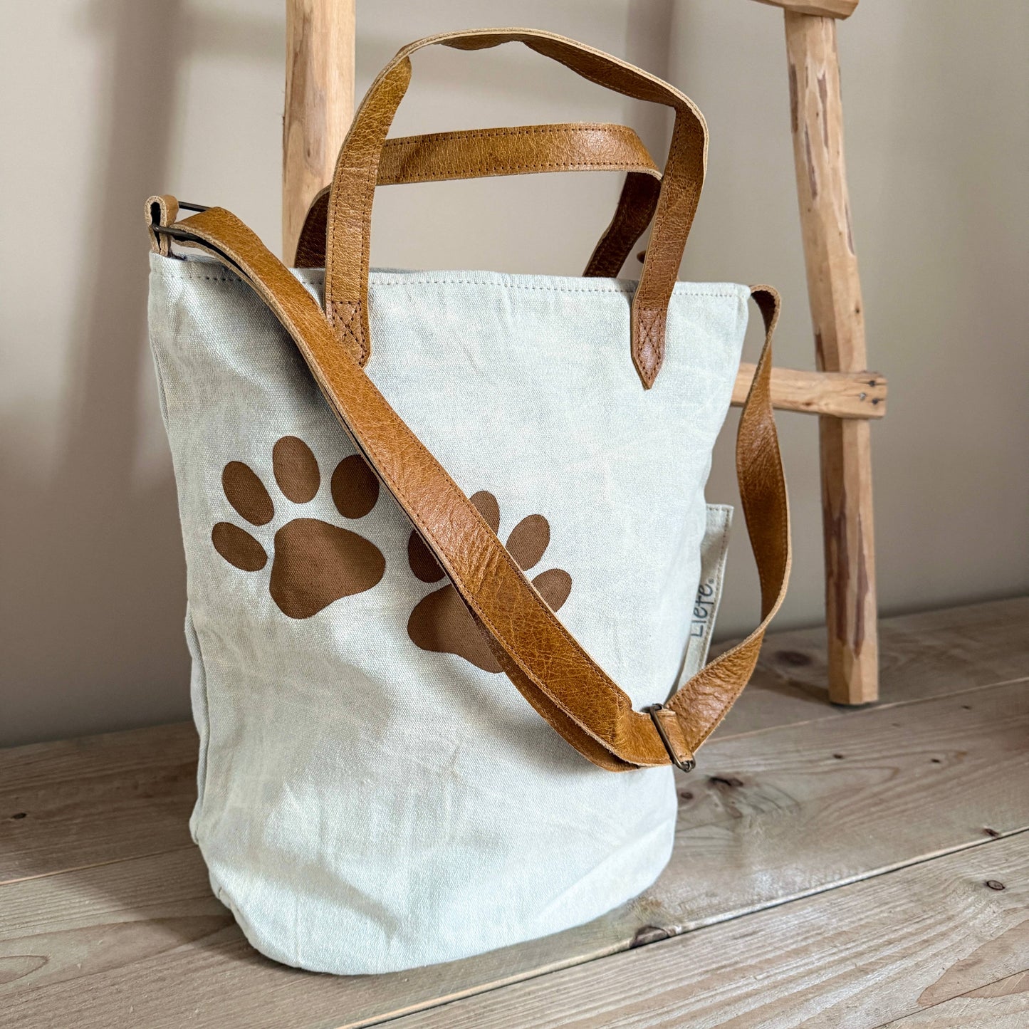Liefe NL - BucketBag PAW cinnamon (vintage light canvas) NEW
