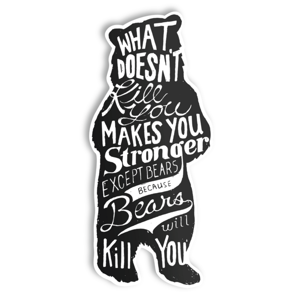 Bear Sticker – Dash Getaways - Group Tours - Travel Essentials - Gifts