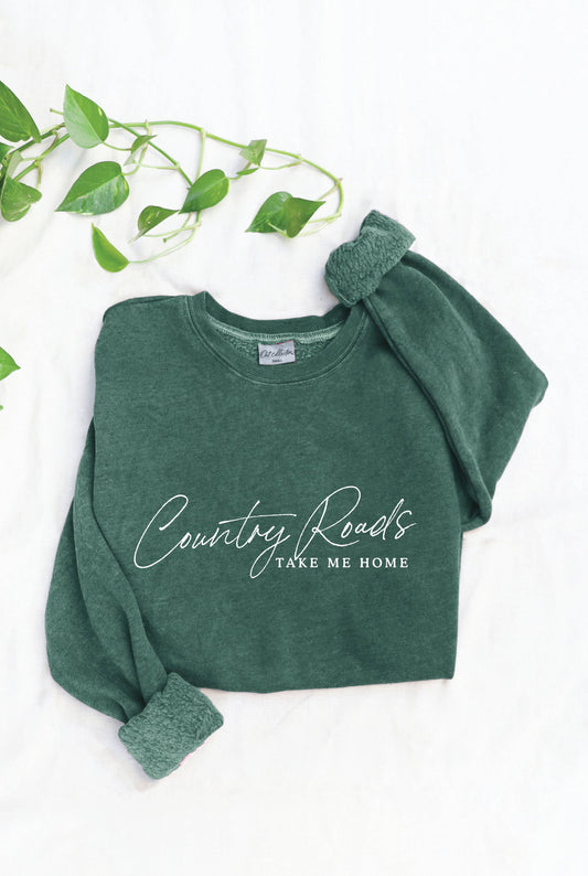 COUNTRY ROADS Mineral Graphic Sweatshirt