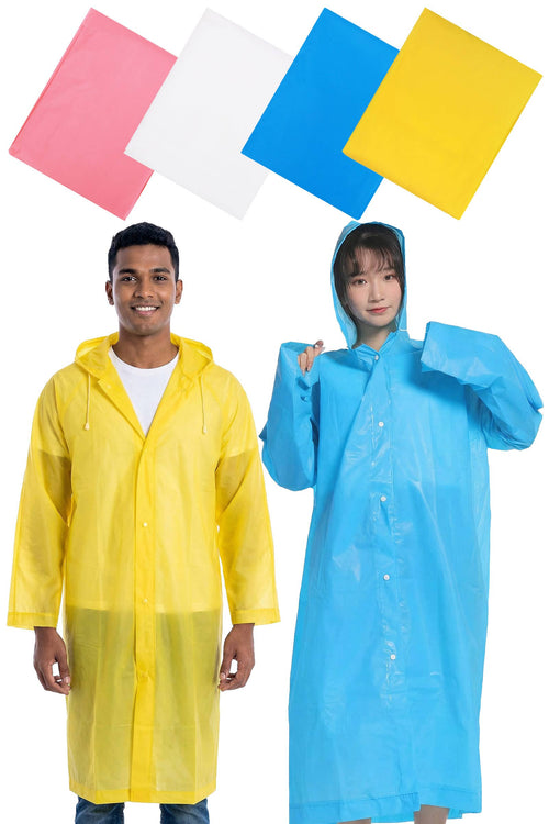 Hooded Poncho Raincoat - Unisex