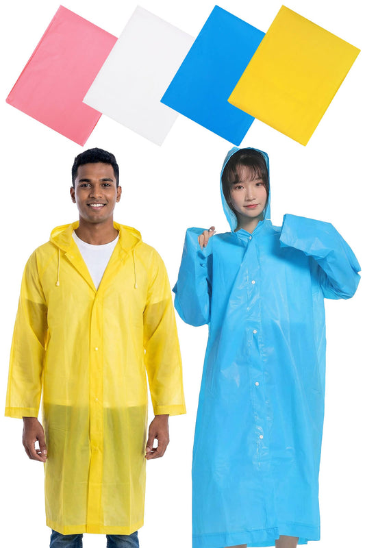 Hooded Poncho Raincoat - Unisex
