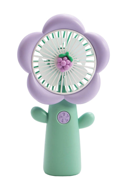 Flower Petal Fruit Pastel Handheld Electric Fan