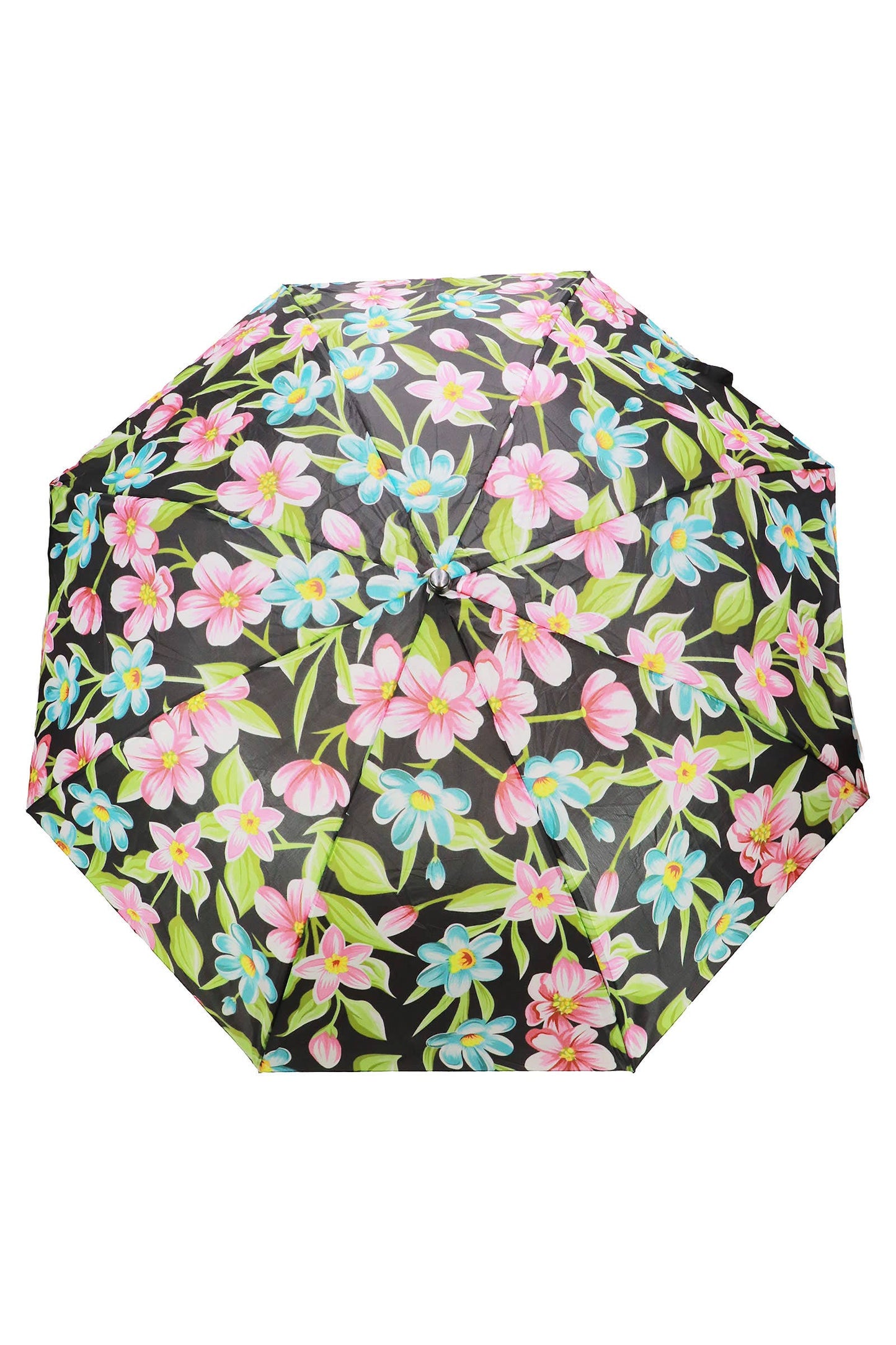 Assorted Floral Auto-Open Compact Umbrella