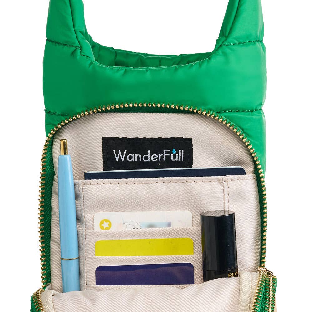 WanderFull® HydroBag® – Original Puffer Water Bottle Bag -  Kelly Green Matte