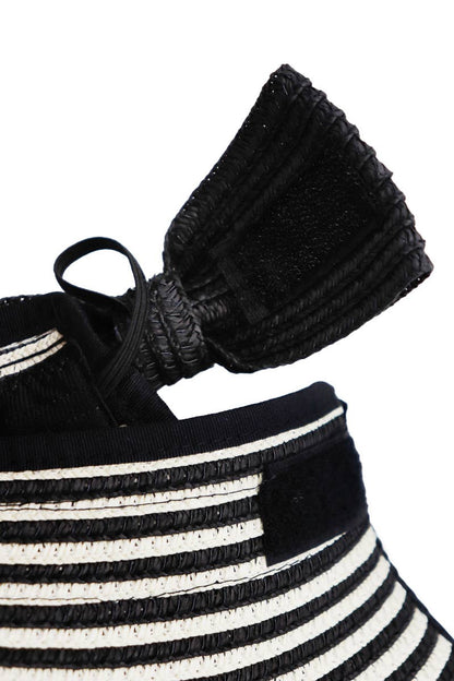 Harbor Stripe Pack And Go Wide Roll-up Sun Hat