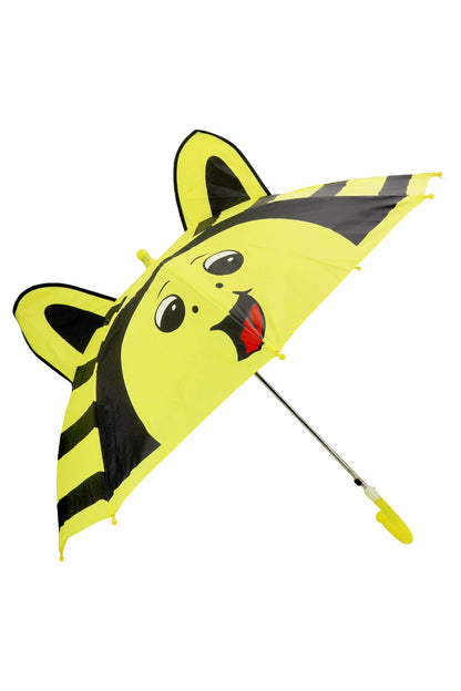 Kids Pointy Ear Animal Auto Open-fold Umbrella