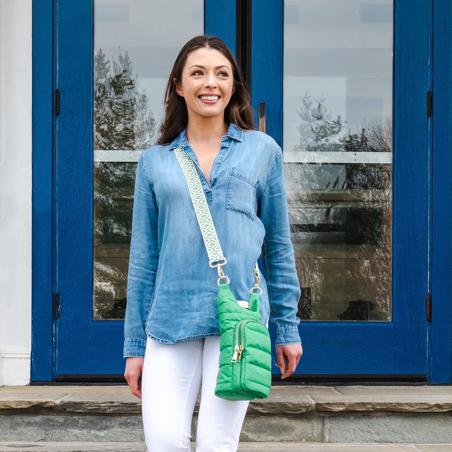 WanderFull® HydroBag® – Original Puffer Water Bottle Bag -  Kelly Green Matte
