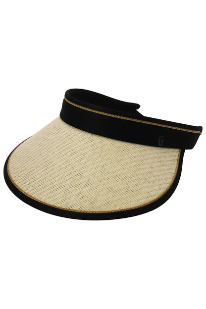 Pack And Go Paper Straw Roll-up Sun Visor