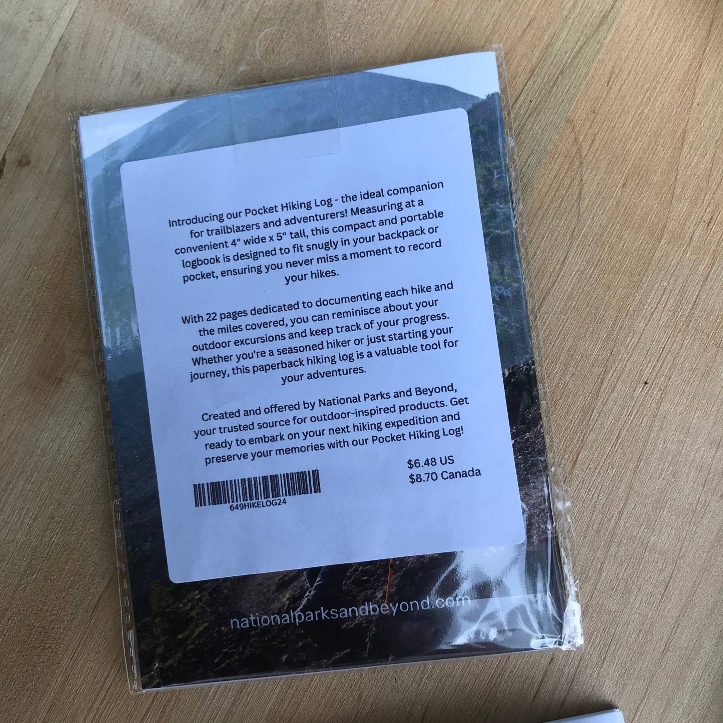 Hiking Log by National Parks and Beyond - Pocket Size
