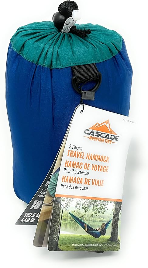 Cascade Mountain Tech 2 Person Travel Hammock