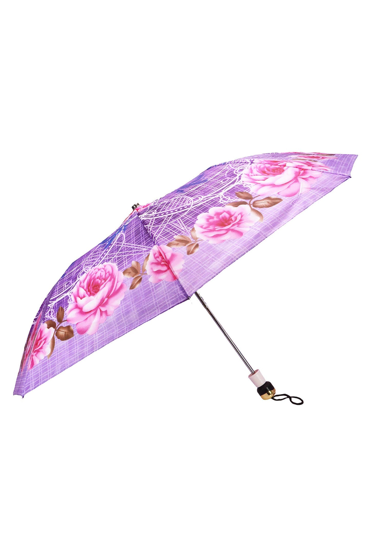 Assorted Floral Auto-Open Compact Umbrella