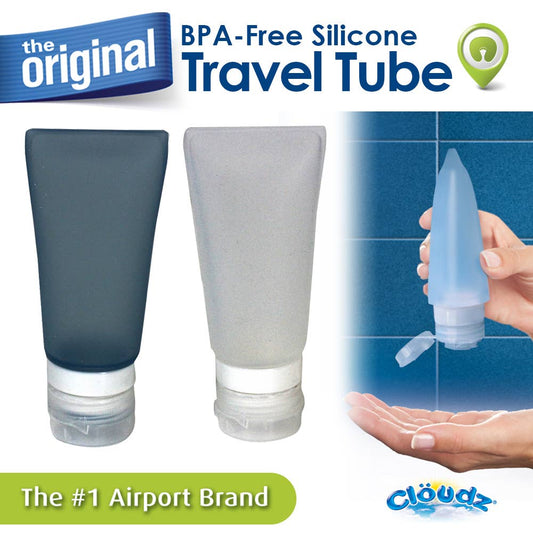 Cloudz Silicone Travel Tubes - 2 pack