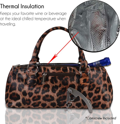 Primeware Wine Clutch Bag (Thermal Insulated) Trendy Women's Carry Tote