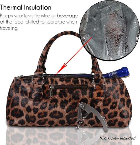 Primeware Wine Clutch Bag (Thermal Insulated) Trendy Women's Carry Tote