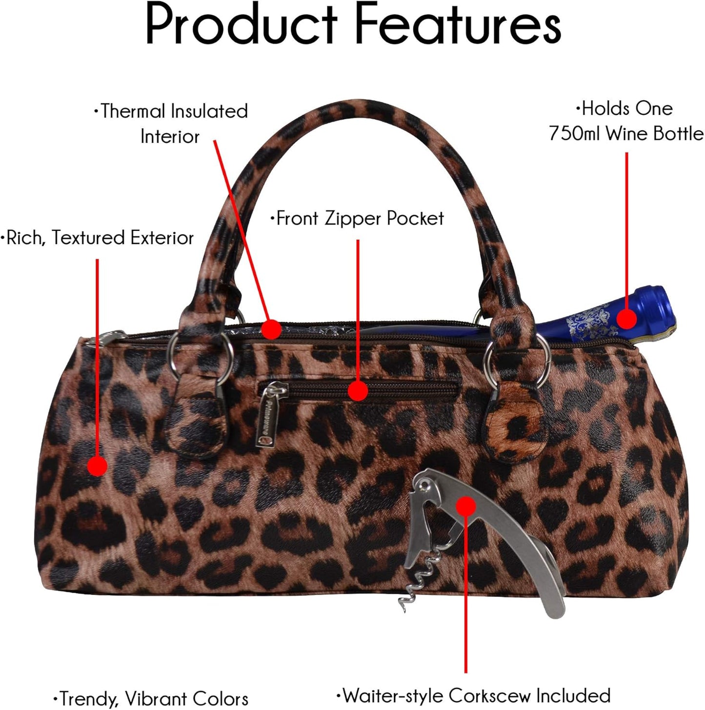 Primeware Wine Clutch Bag (Thermal Insulated) Trendy Women's Carry Tote