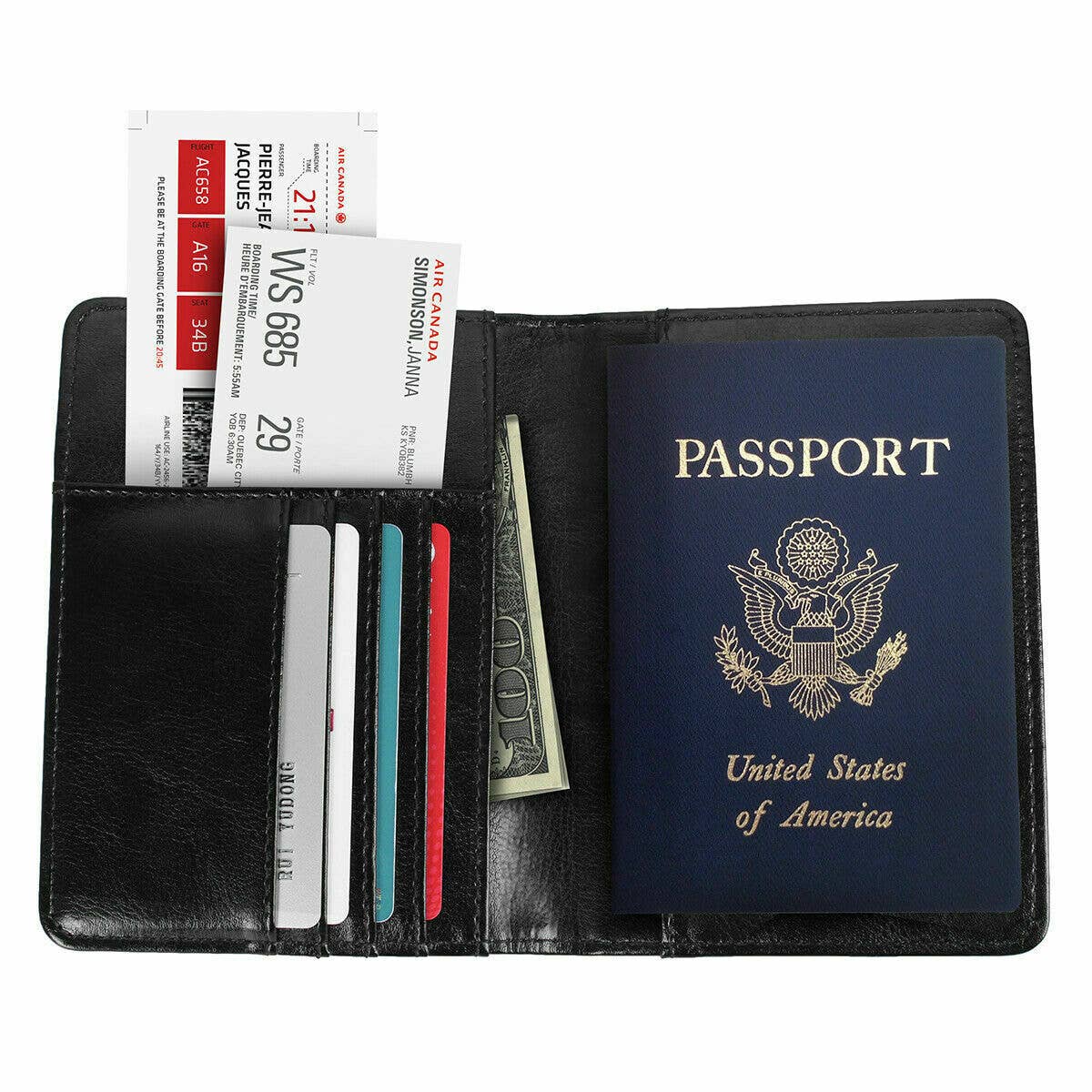 Passport Holder Anti-theft Anti-scanning - Leather