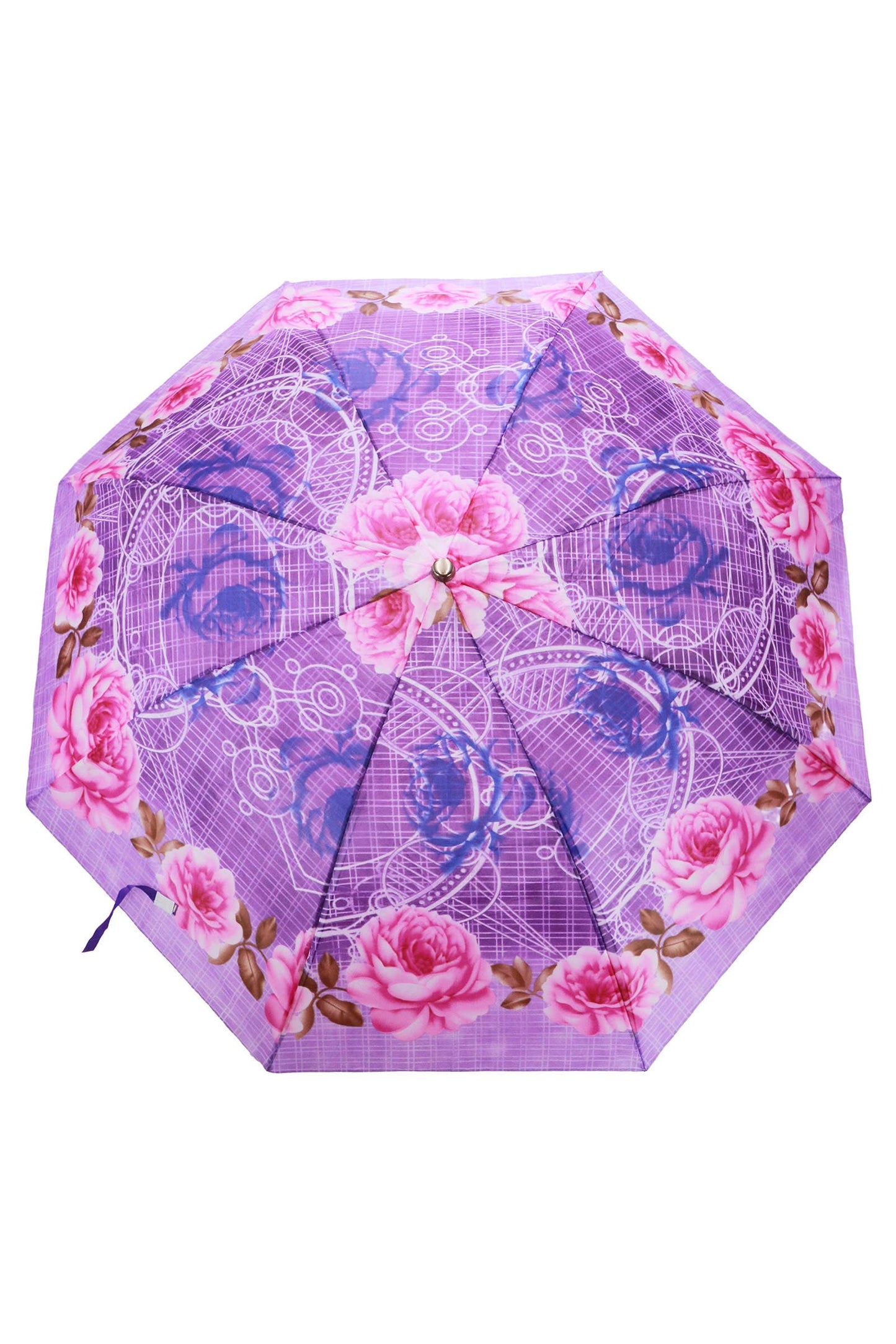 Assorted Floral Auto-Open Compact Umbrella