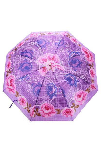 Assorted Floral Auto-Open Compact Umbrella