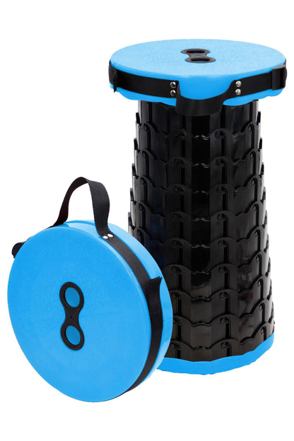 Portable Retractable Telescoping Stool - Rainbow & Black Mix