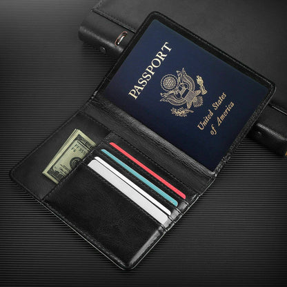 Passport Holder Anti-theft Anti-scanning - Leather