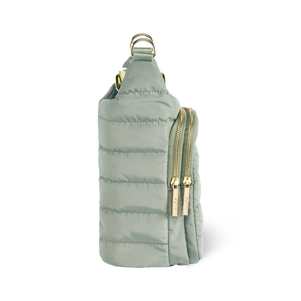 WanderFull® HydroBag® – Original Puffer Water Bottle Bag - Sage Green