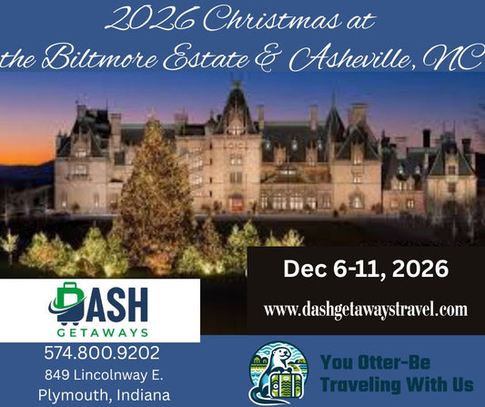 2026! Christmas Time at The Biltmore Estate & Asheville, NC Dec 6-11, 2026