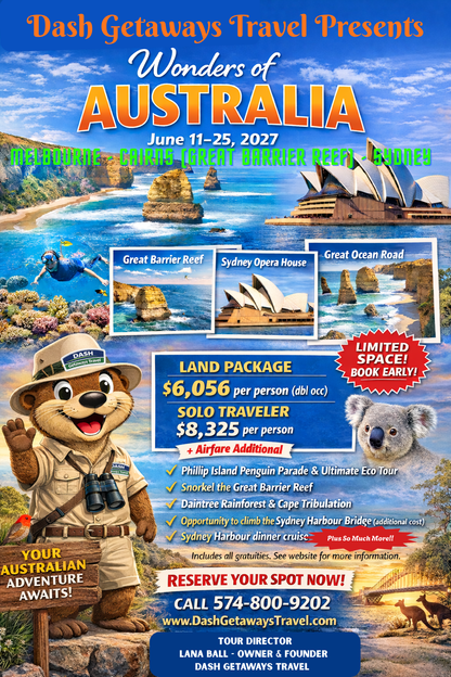 Wonders of Australia June 11-25, 2027