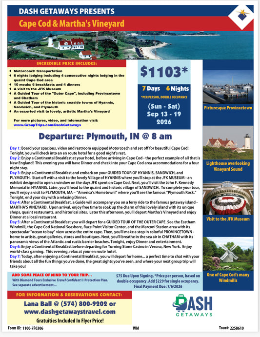 Cape Cod & Martha's Vineyard
