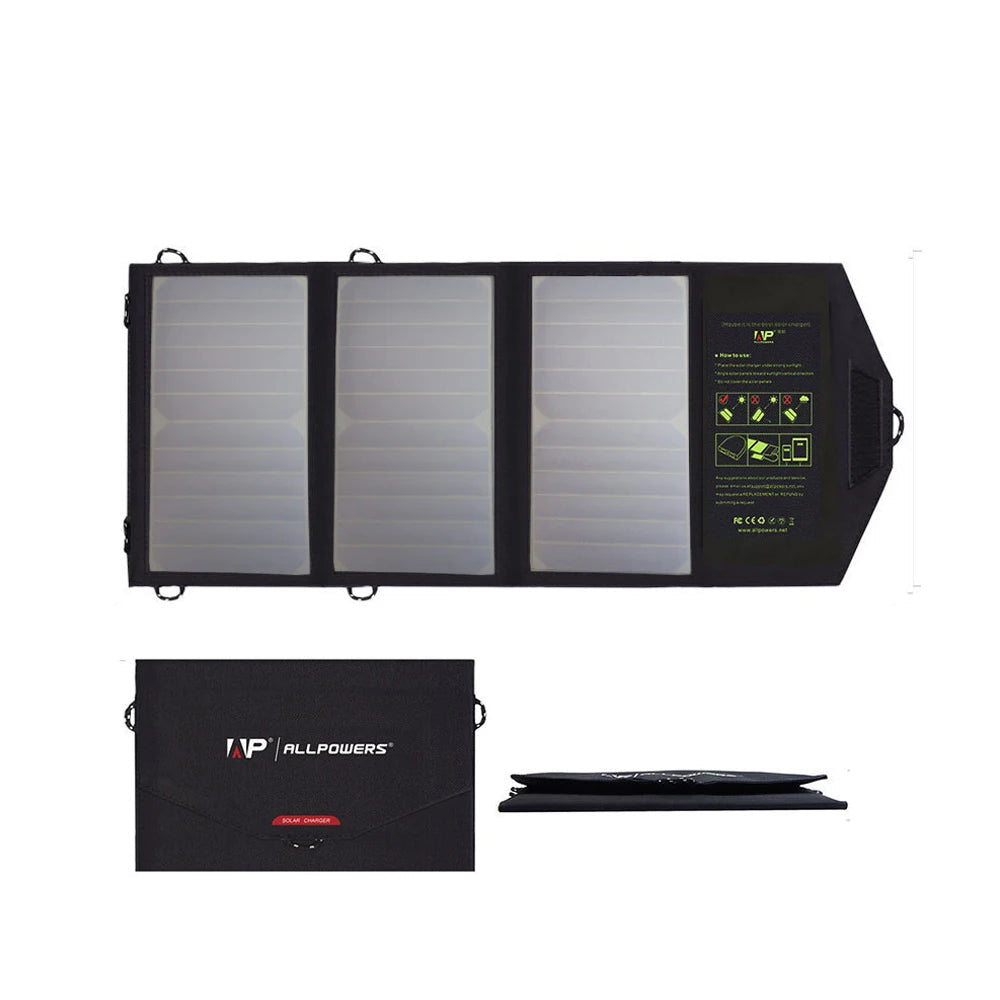 Foldable Solar Panel 5V 18V High Efficiency Solar Battery Charger