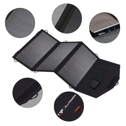 Foldable Solar Panel 5V 18V High Efficiency Solar Battery Charger
