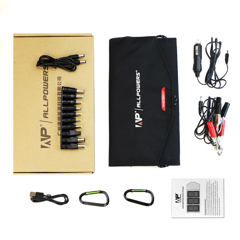 Foldable Solar Panel 5V 18V High Efficiency Solar Battery Charger